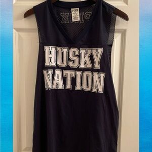 PINK Victoria’s Secret UConn Husky Nation Muscle Tank - Size Large